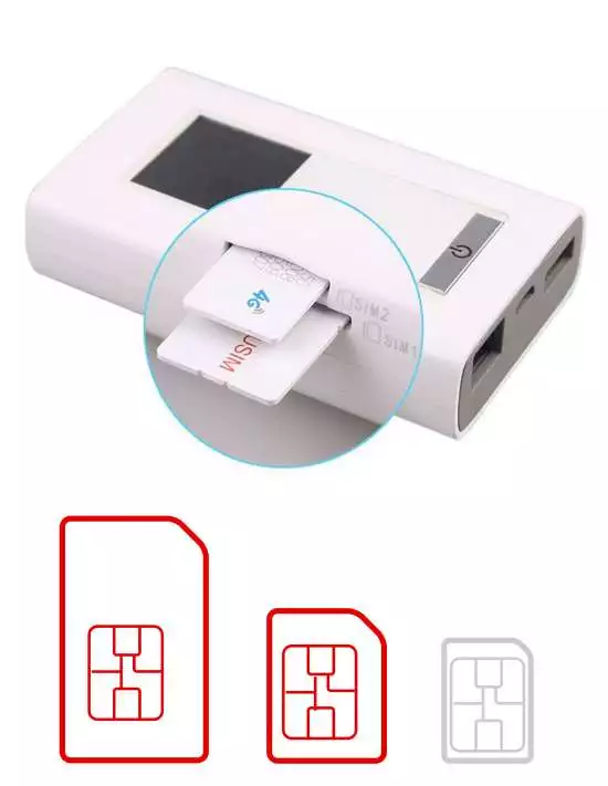 Modem 4G avec batterie intégrée 5200 mAh Modem 4G avec batterie intégrée 5200 mAh