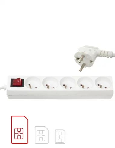 Micro GSM multiprise 5 prises -... Micro GSM multiprise 5 prises -...